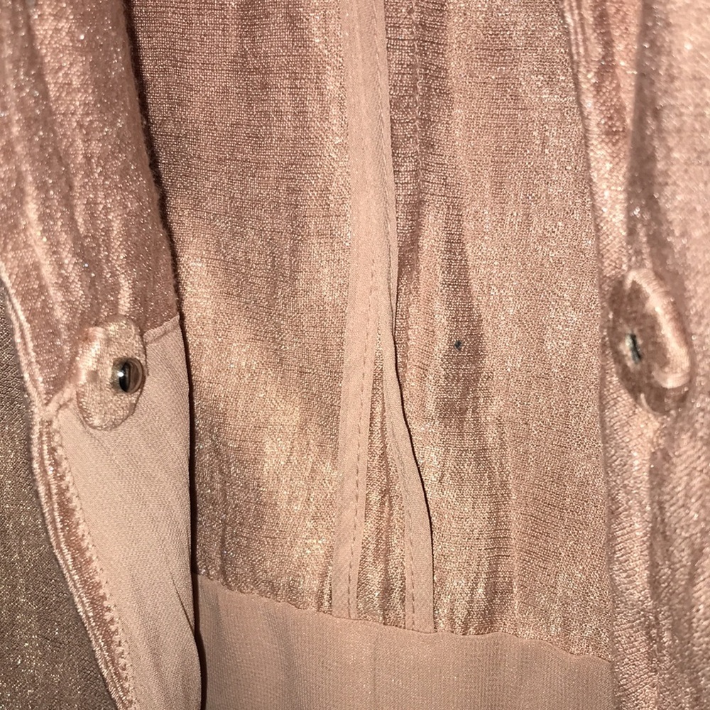 Lux Vintage Simply Vera Wang Classy Sparkling Salmon Beautiful Blazer - Picture 6 of 6